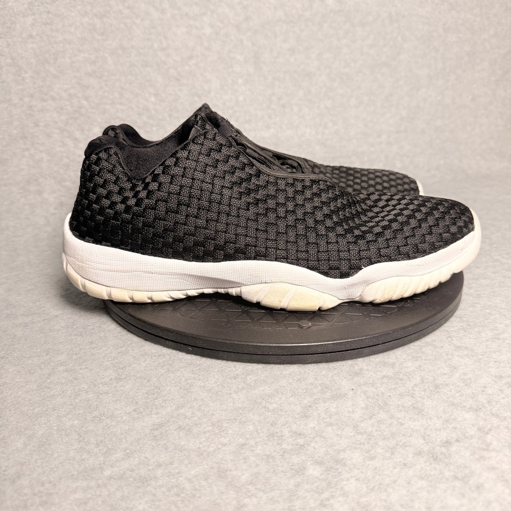 Jordan Future Low Mens Black White Woven Lifestyle Sneakers 718948-002 Size 12